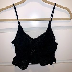 black bralette / crop top